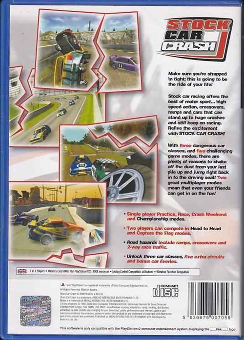 Stock Car Crash - PS2 (B Grade) (Genbrug)